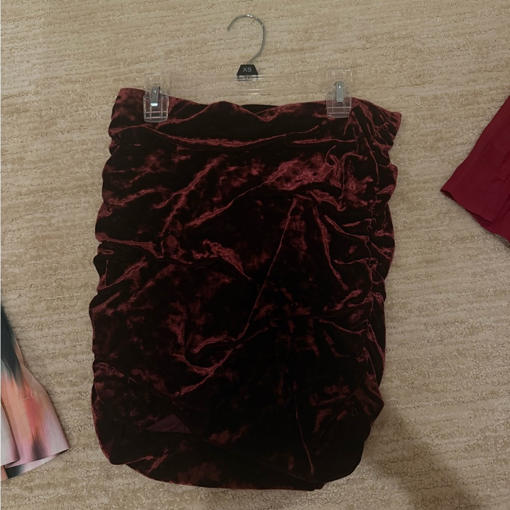 Maroon skirt — free people